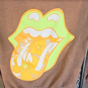 The Rolling Stones Brown Sweatshirt with Graphic